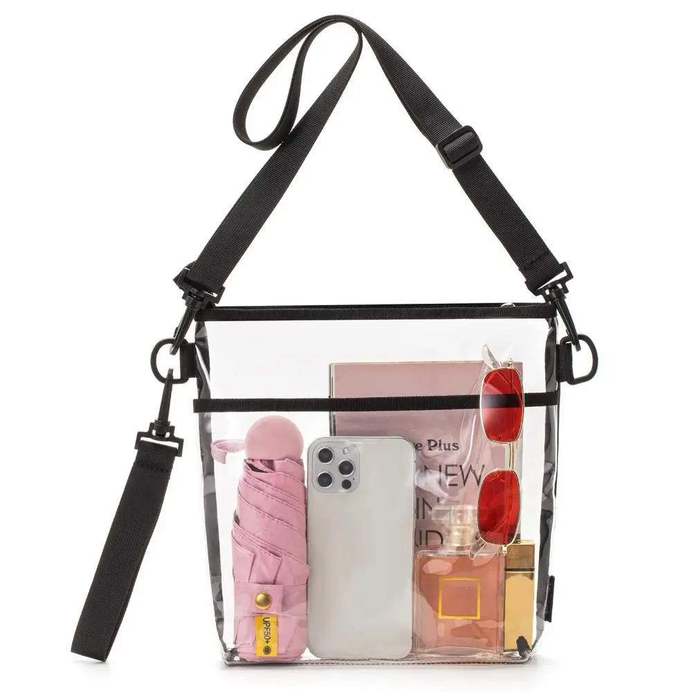 

Новая портативная прозрачная сумка, модная прозрачная сумка для стадиона, рабочие концерты, фестивальная сумка через плечо