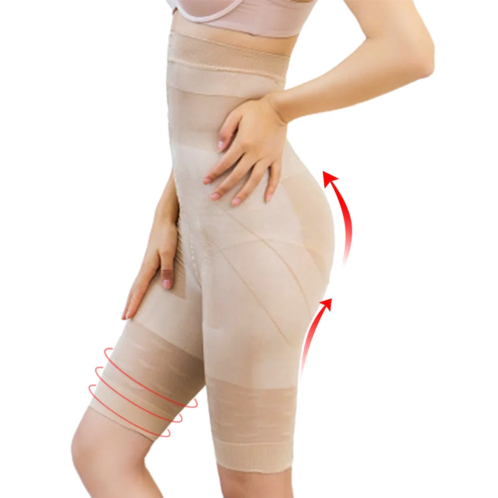 Women Tummy Control Shorts High Waist Slimming Shapewear Abdomen Belly Flat Body Shaper Leg Thigh Trimmer Compression Leggings