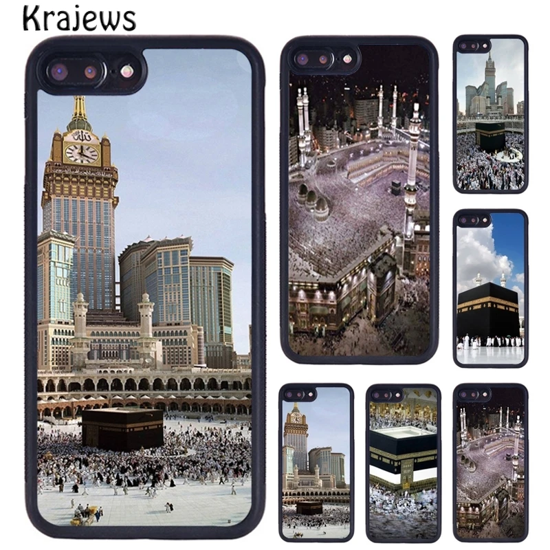 Krajews Holy Mosque Makkah Skin Phone Case For iPhone 16 15 14 plus 11 12 mini 13 Pro X XR XS Max cover shell coque