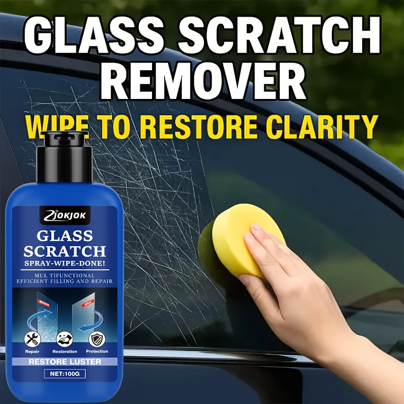 Glass Scratch Repair Kit, Multi-Purpose Glass Polishing Restoration, Long-Lasting Shine, Glass Scratches Grinding Paste image 5
