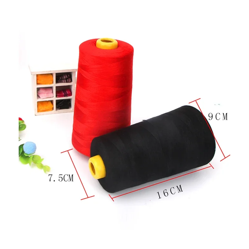 Extra Large Roll Polyester Sewing Thread for Heavy-Duty Projects - With 2 Strands of Boxing Thread