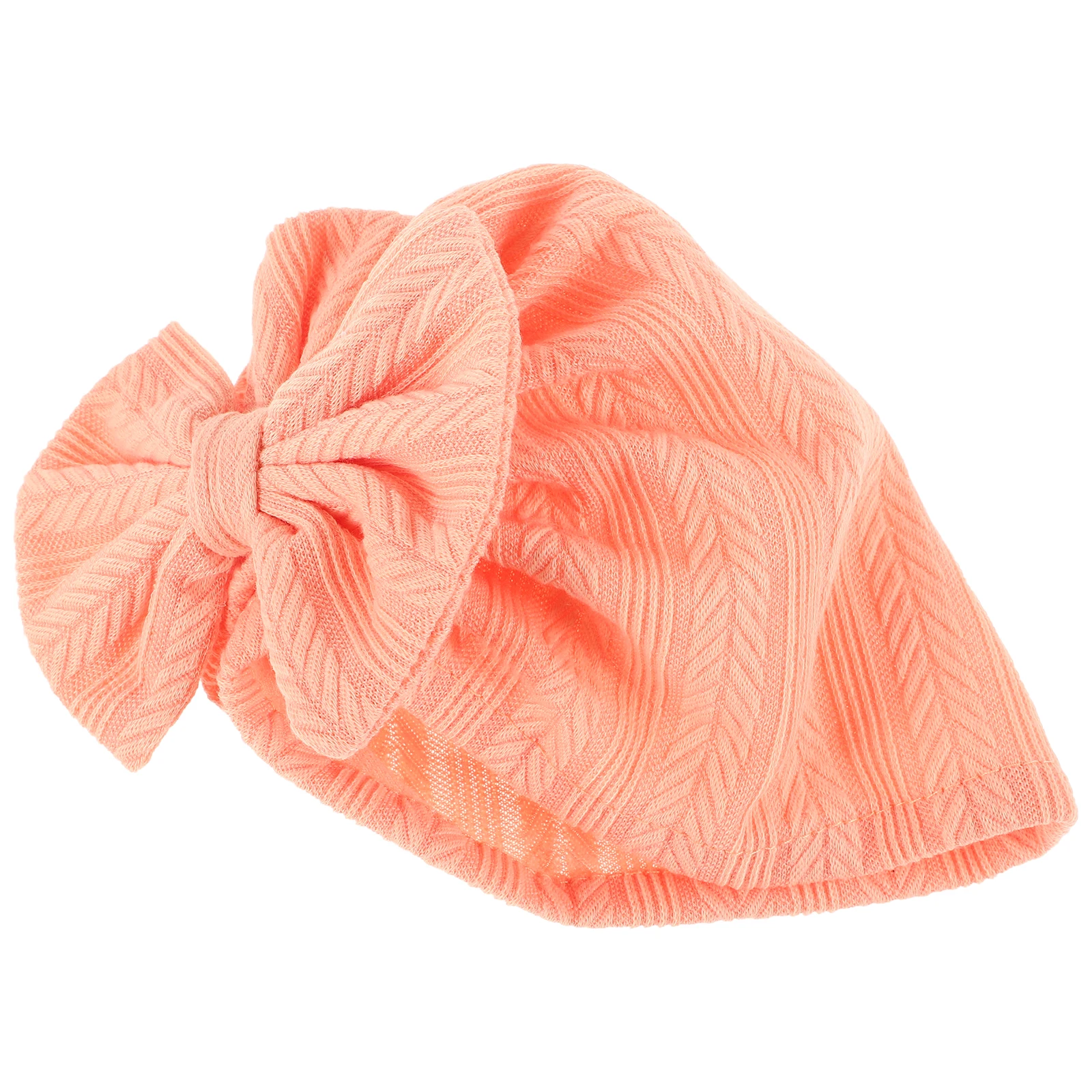 

1 Pcs Infant Turban Hat For Baby Newborn Beanie Cotton Bow Embellished Soft Cute Baby Headwear