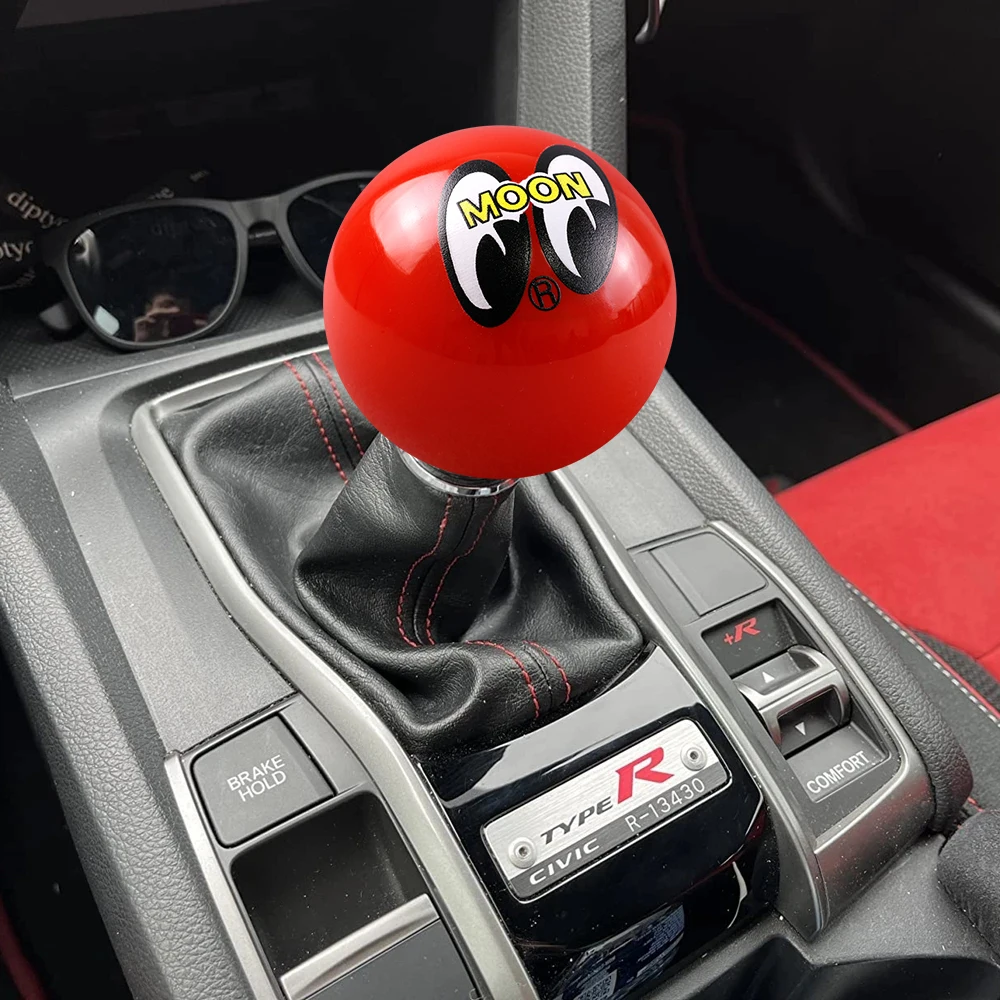 Ball Style MOON EYES Smile Face JDM Car Gear Stick Shift Knob Shifter Lever Head