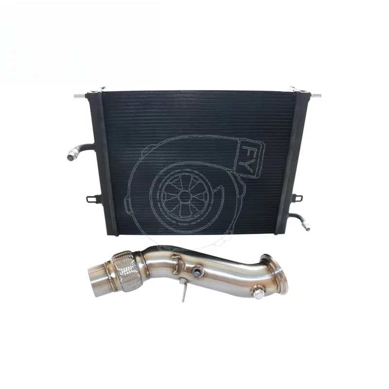 

For BMW B48 F32 F33 F36 420i 430i 430ix 2.0T 2016 + Radiator + Downspout