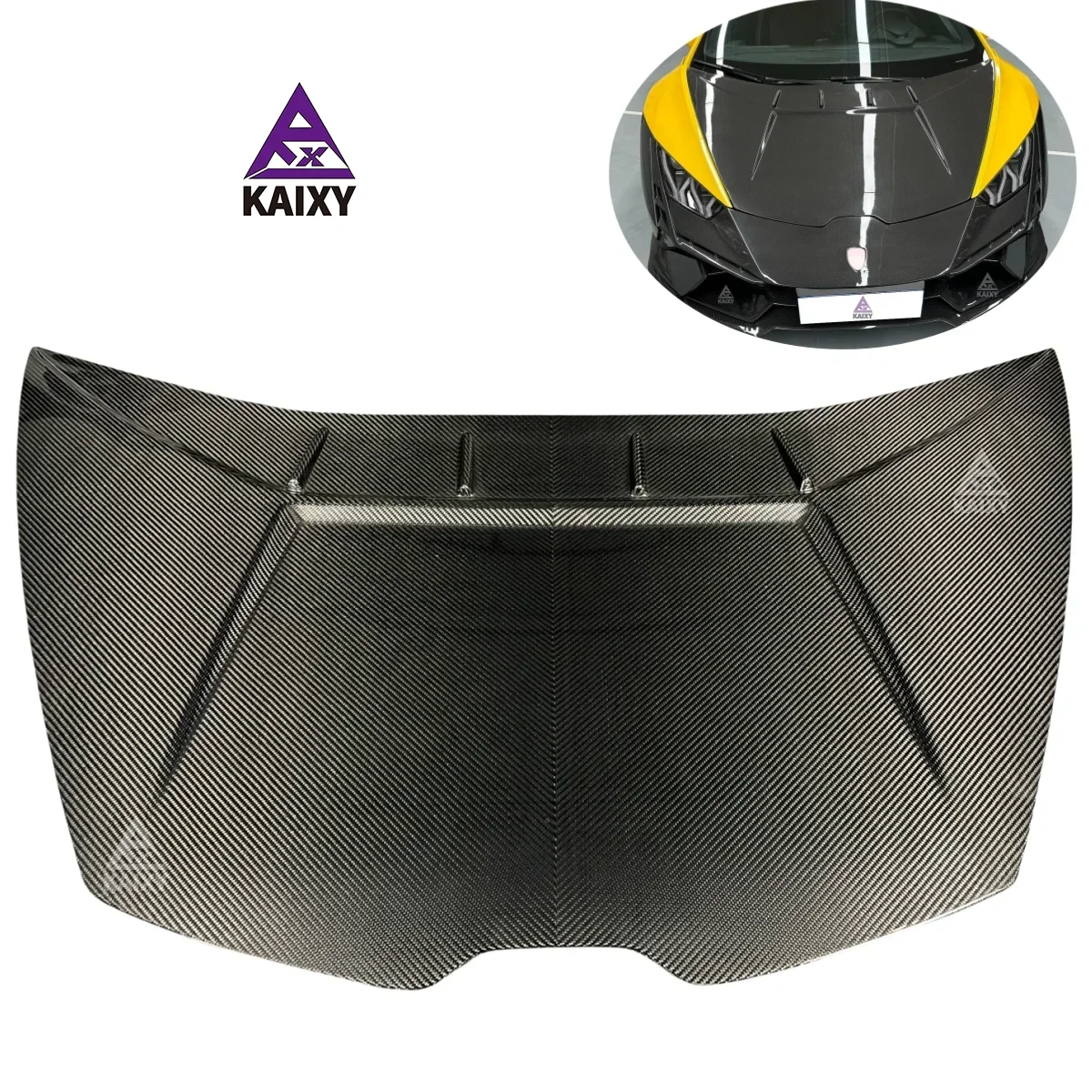 Tecnica Style Dry Carbon Fiber Front Trunk Bonnet Hood for Lamborghini Huracan LP610 LP580 EVO Perforamante Carbon Engine Hood！