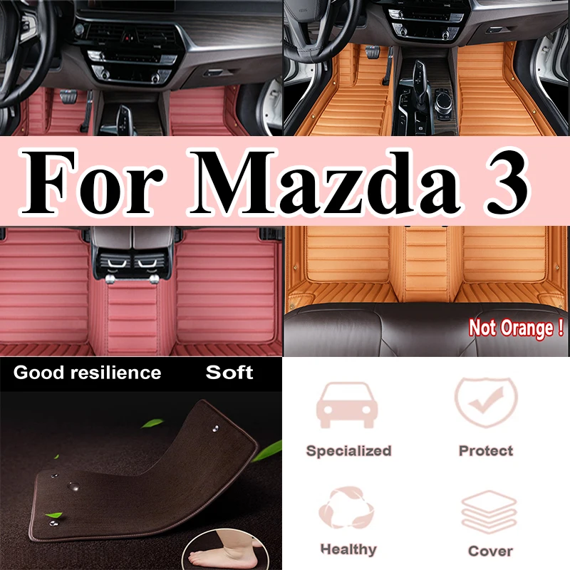 

Роскошные автомобильные коврики для Mazda 3 2006 2007 2008 2009 2010-2012, изготовленные на заказ автомобильные подушечки для ног, автомобильный ковер, аксессуары для интерьера
