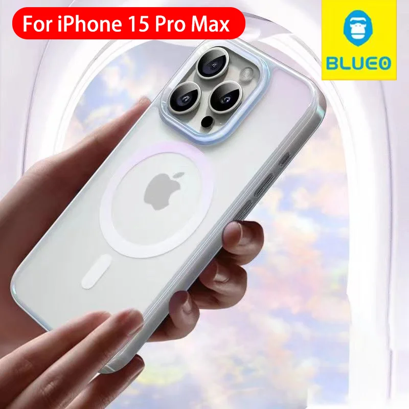 

Blueo Case For iPhone 15 Pro Max Wireless Charging Back Cover Case for iPhone 15 Pro