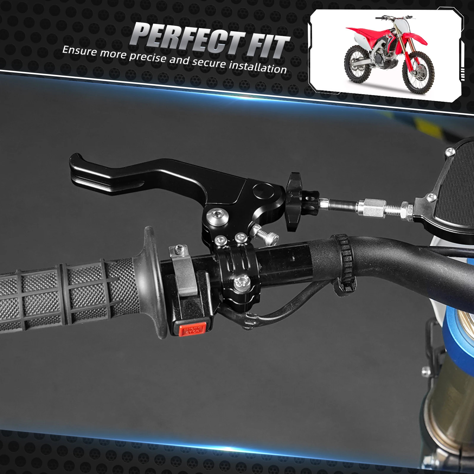 For Honda CRF 250R CRF450R XR650R XR250 XR400 XR600 CRF 250X 450X CR125 CR250 Short Stunt Clutch Lever Perch Assembly CB600RR