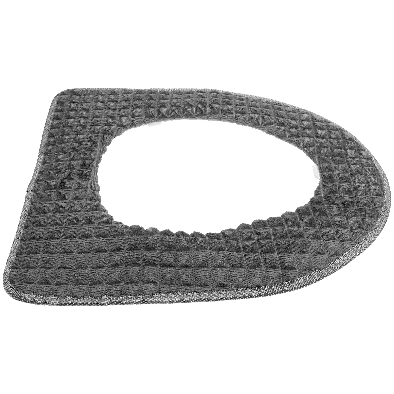 

1Pcs Zipper Toilet Seat Cover Thick Warm Flannelette Bathroom Cushion Pad Reusable Washable Winter Seat Cover Portable Easy