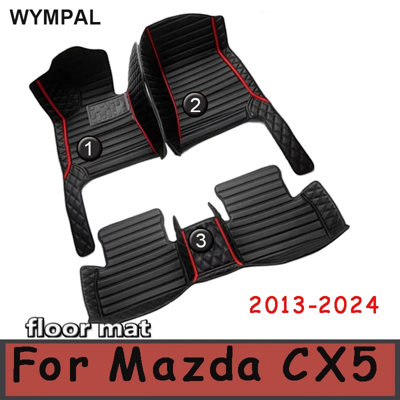 Car Floor Mats For Mazda CX5 CX-5 2024 2023 2022 2021 2020 2019 2018 2017 2016 2015 2014 2013 Car Accessories