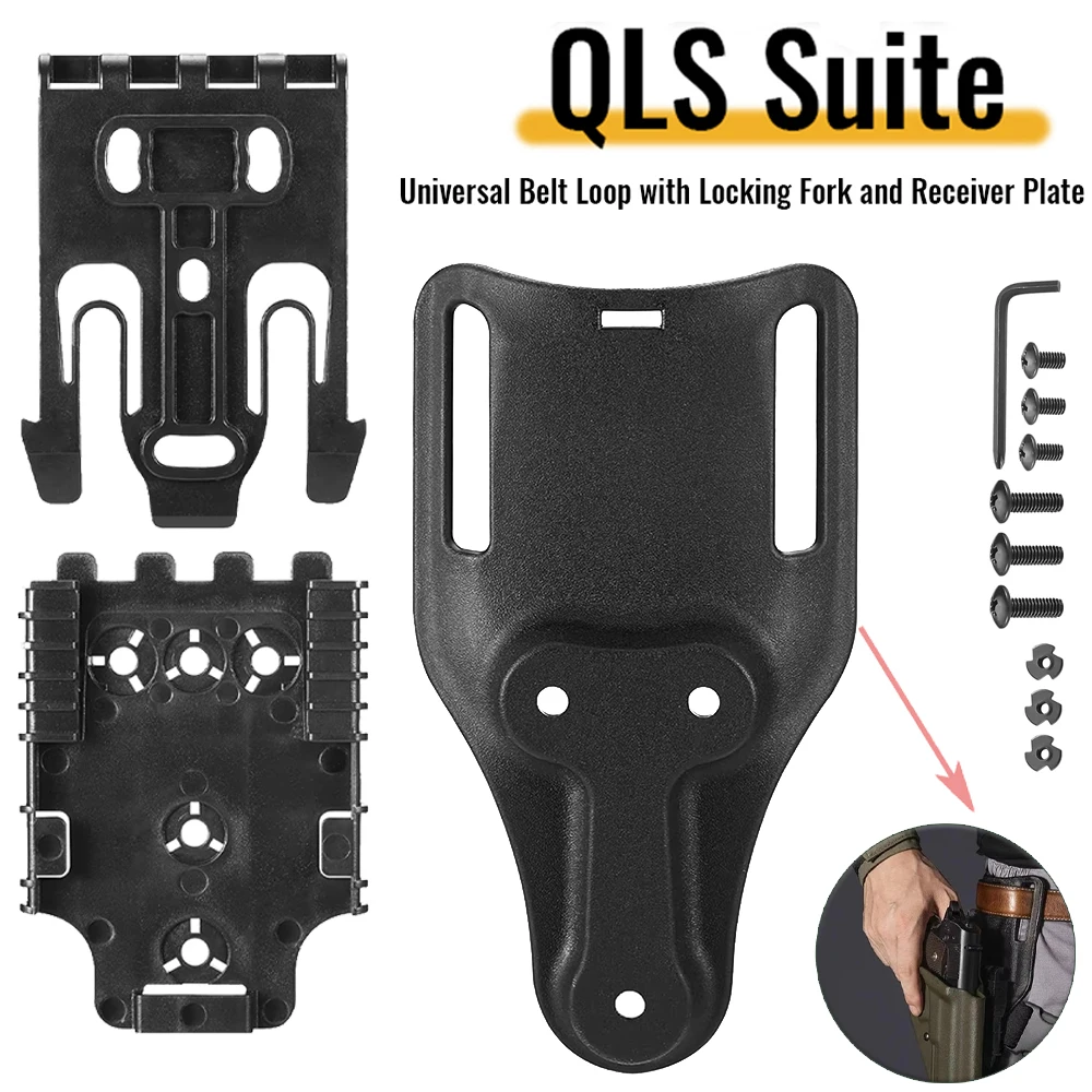 QLS 19 22 Low-ride Gun Holster Platform Tactical Quick Locking System for Universal Pistol Holster Drop Leg Gun Holster Hunting