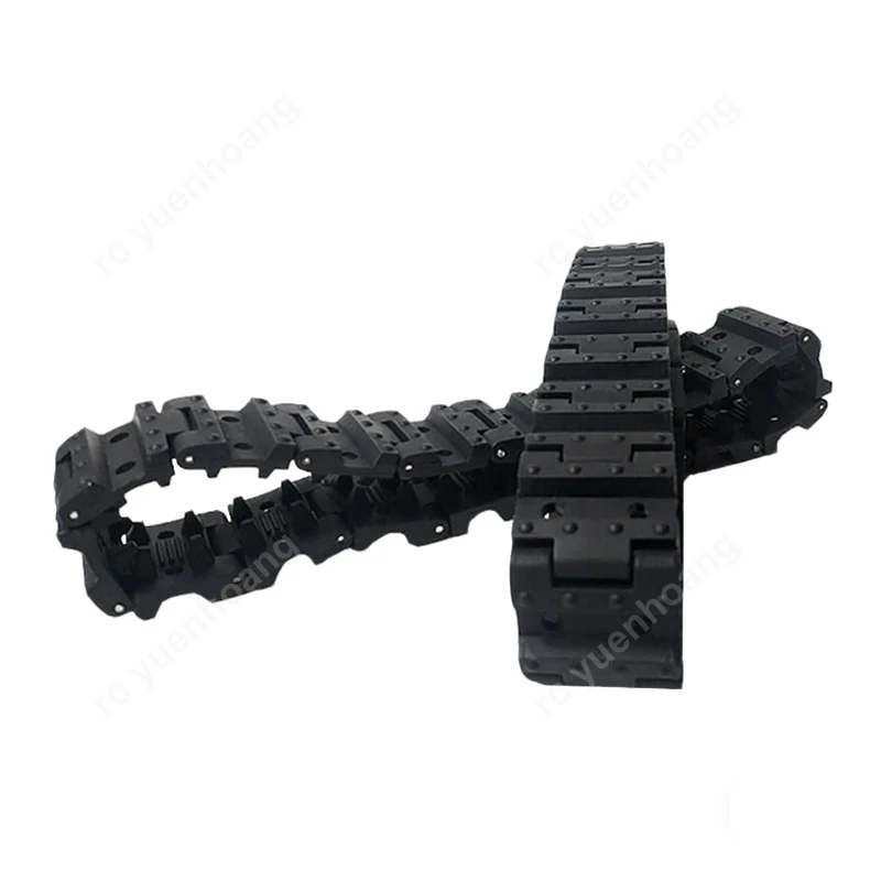 Gummikettenverbindung, 30 mm Breite, abnehmbare Schienen, längenverstellbar, simulierte segmentierte Stufen für RC-Tank-Upgrades, Kettenfahrzeug