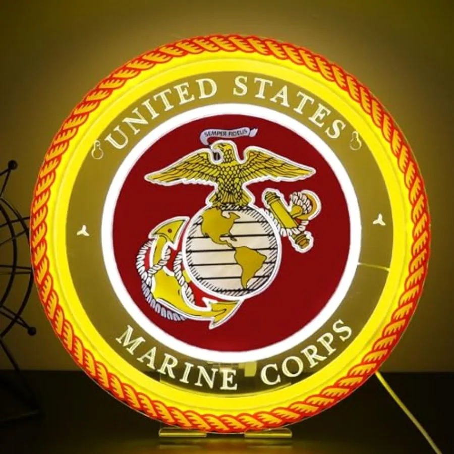 

Неоновые вывески в военной тематике, неоновые светильники для декора стен, украшение для мужской комнаты, спальни, бара, подарок в армейском стиле, декор для рождественской вечеринки - 12.