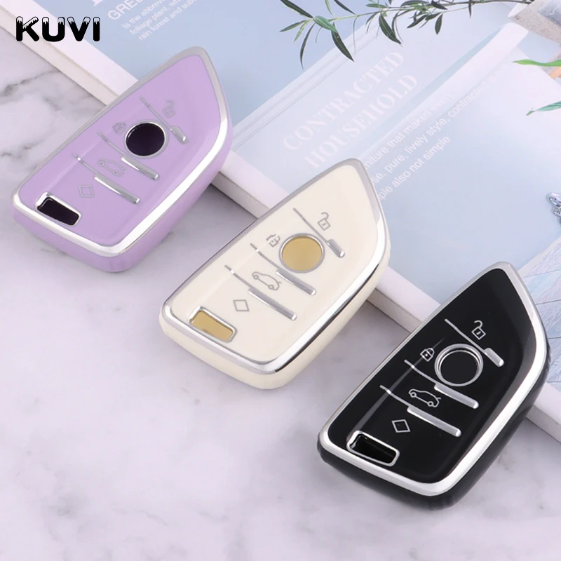 TPU Auto Remote Key Case Cover Shell für BMW x1 x3 x5 x6 x7 1 3 5 6 7 Serie G20 G30 G11 F15 F16 G01 G02 F48 Schutz halter Fob