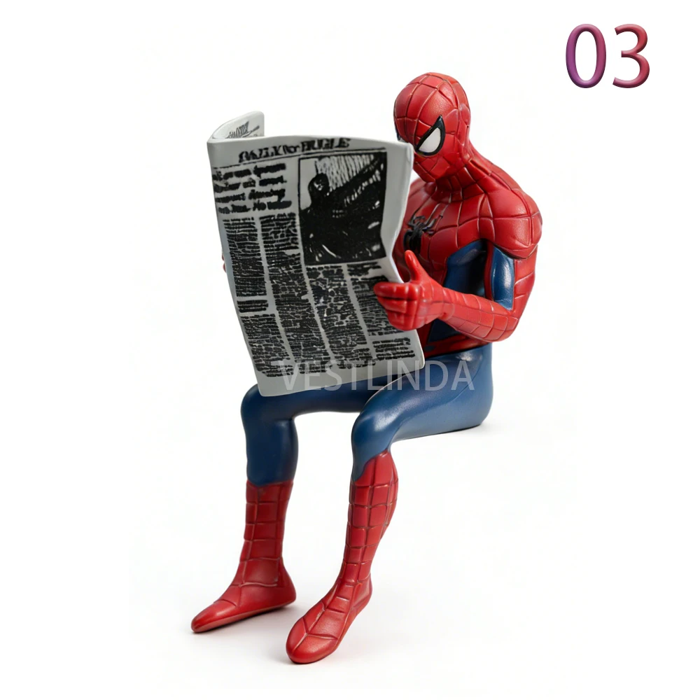 Superhelden-Mini-Figuren 7-9 cm Spiderman Modell Spielzeug Action-Sammlerstück Statue Klassische Filme Tragbare Desktop-Dekoration Lustige Spielzeuge