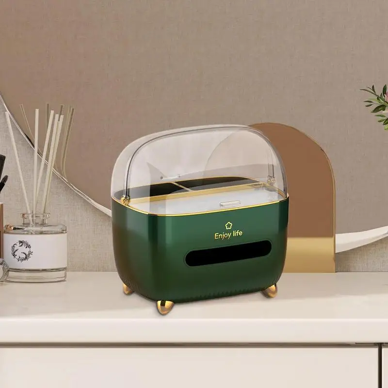 Tissue Box Multifunctional Durable& Humanized Design Easy To Use Napkin Box Holder Decorative Organizer For Home Offices