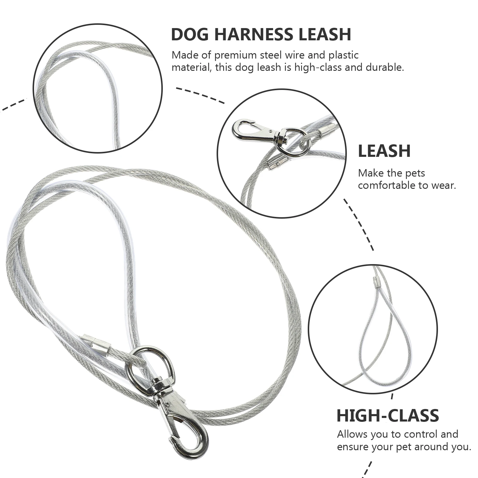 

Household Anti-bite Chain Small Dog Leash Wear-resistant Puppy Plastic for Safety