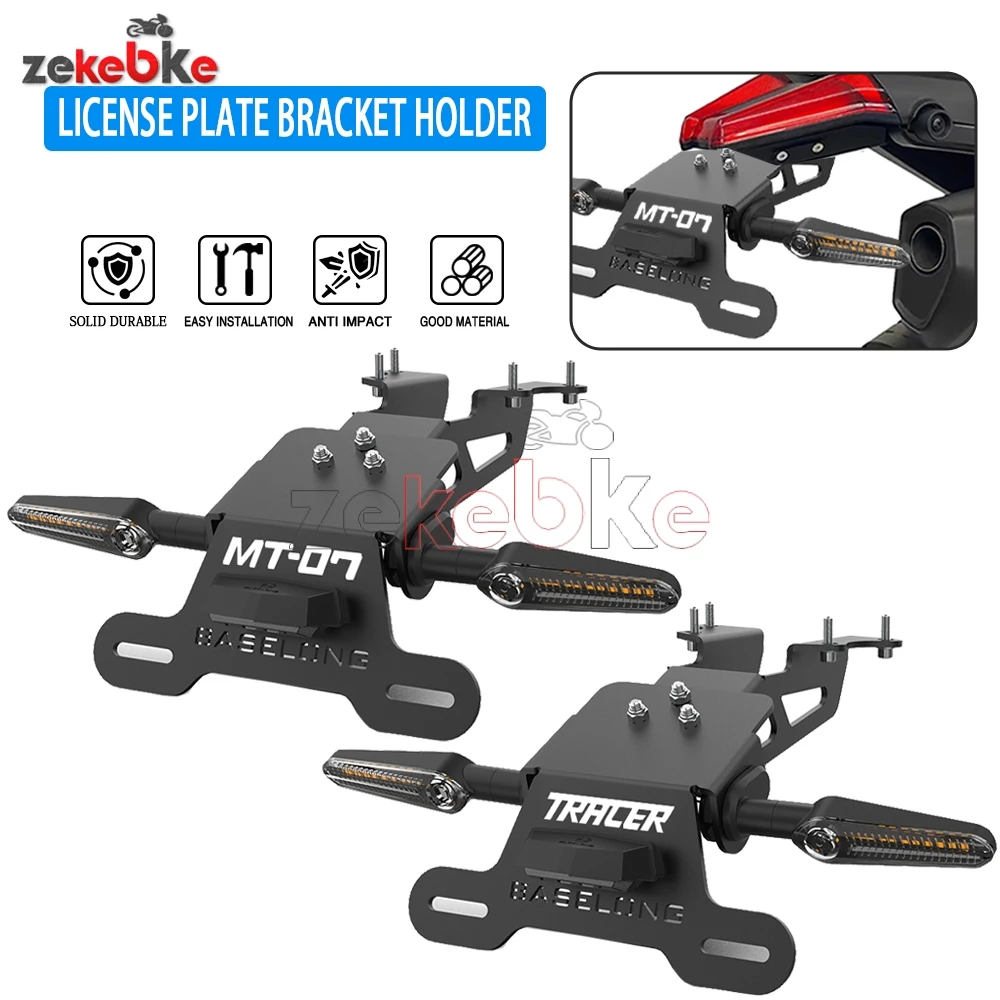 

License Plate Holder MT-07 For YAMAHA Tracer 900/9/GT 7GT 700/GT 9GT+ 2015-2025 Motorcycle Tail Tidy Fender Eliminator LED Light