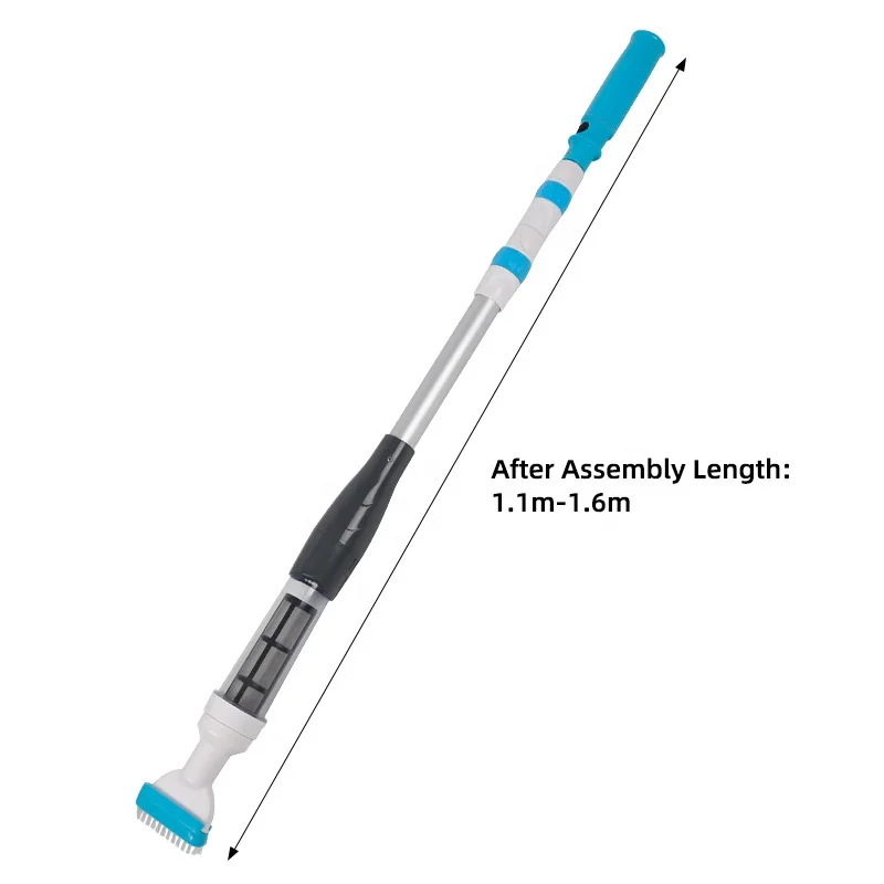 スイミングプール吸引機,ポータブルハンドヘルド掃除機,ワイヤレスで充電可能,長さ調節可能,オプションモデル
