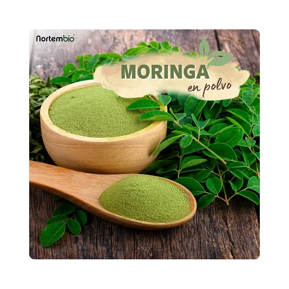 Nortembio moringa oleifera powder 100% natural 100g |   Without preservatives or additives |   For infusions and natural remedies