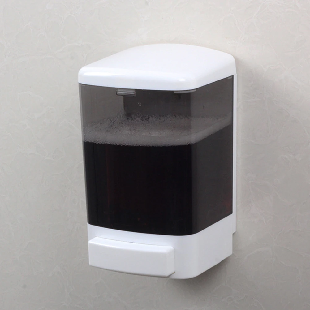 

Wall Mounted Soap Dispenser Modern Bathroom Plastic Large Capacity Refillable Reusable Hand Press for Shampoo Conditioner Lotion
