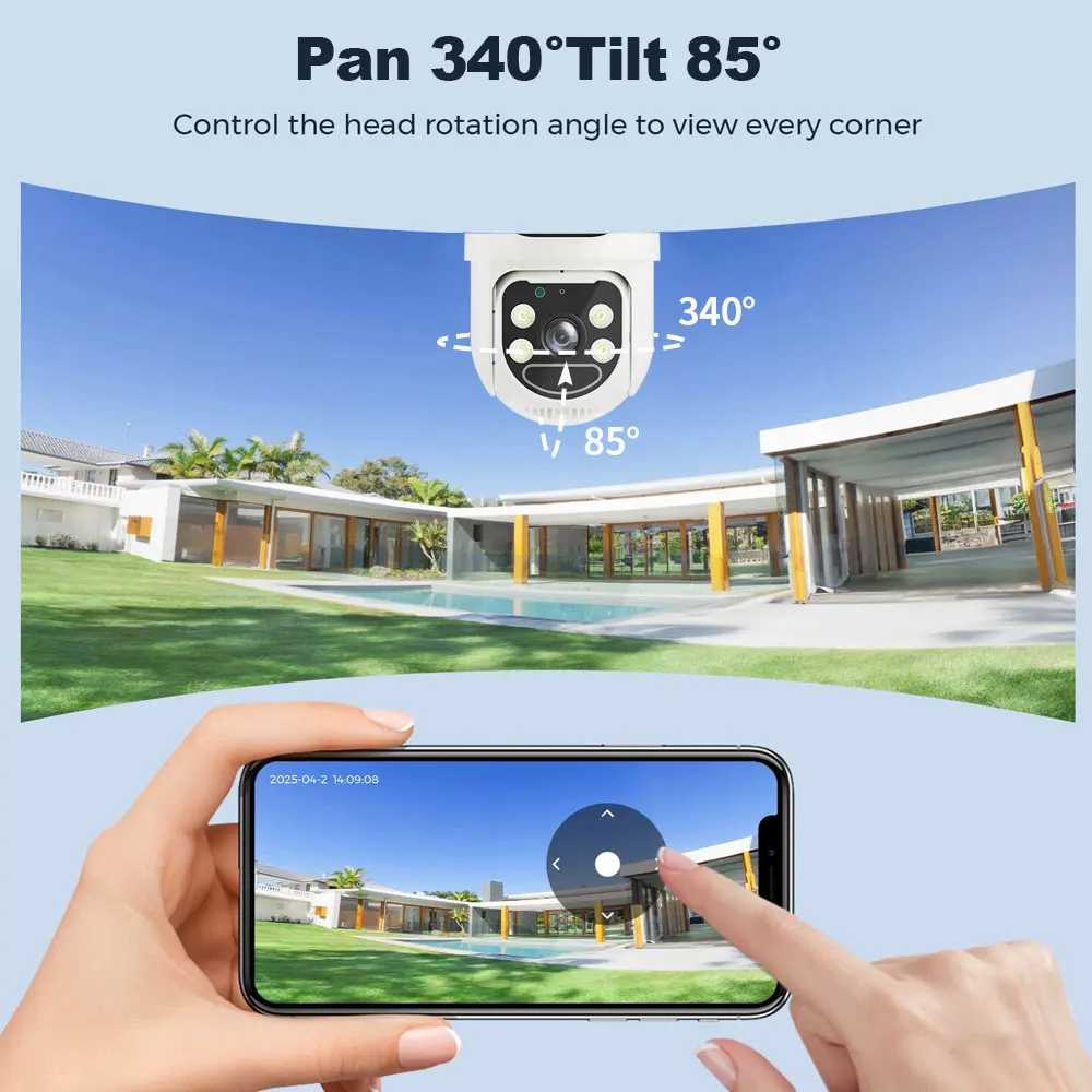4MP Yoosee APP AOV Solar Power  Low Comsunption 4G IP Camera Full Color AI Humanoid Detection Home Security CCTV Baby Monitor