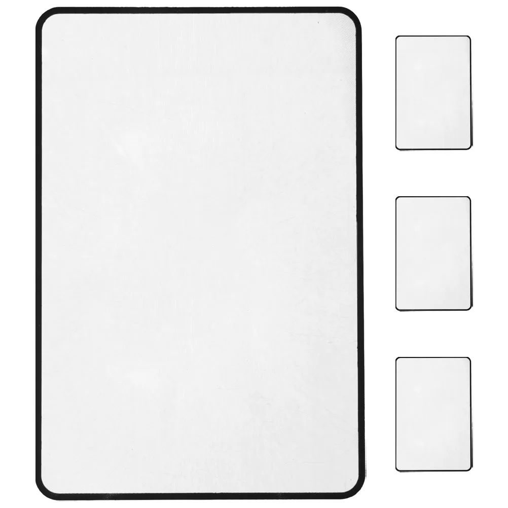 4 pçs portátil 3x folha de ampliação cartão ultra-fino leve página lupa marcador ferramenta de leitura para idosos baixa visão