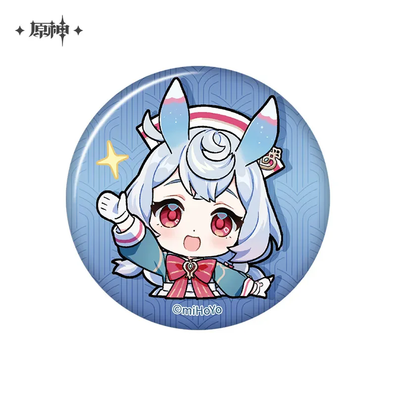 AnimeGame Genshin Impact Official Merch miHoYo Original Authentic Fontaine Series Q Version Badge Neuvillette Lynette w magazynie