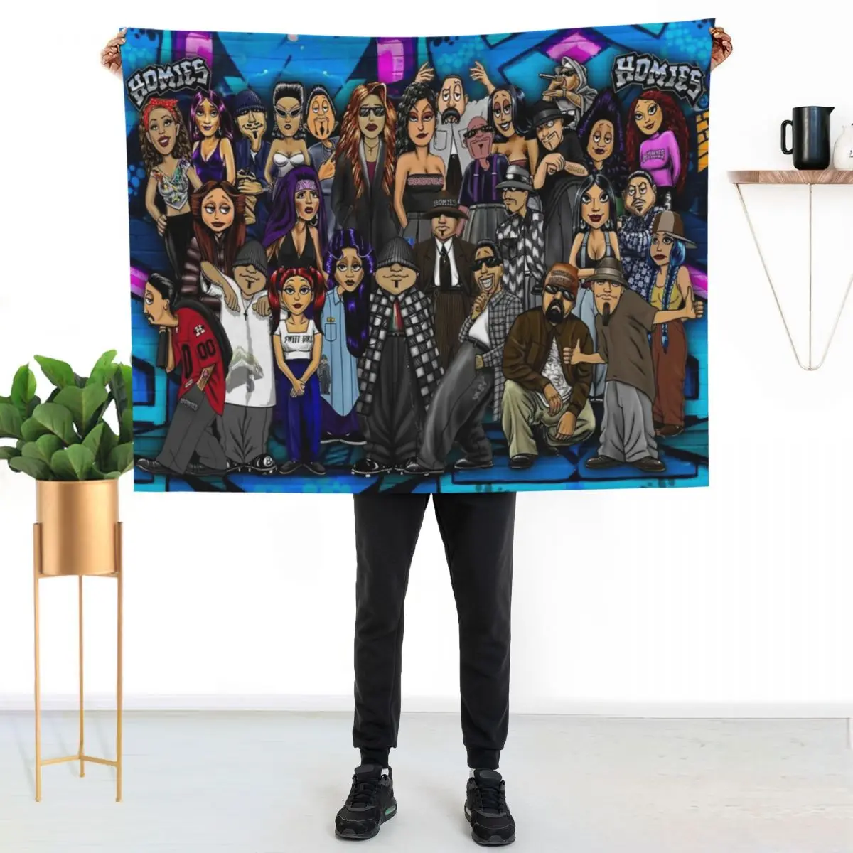 

Lil Homies Posters Throw Blanket Soft Comfort Blanket for Reading Watching TV