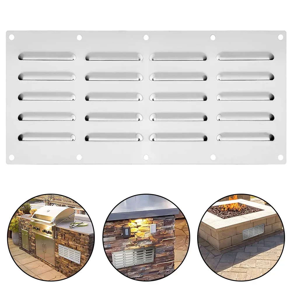 1pc Venting Panel For Grill Accessory Masonry Fire Pits Outdoor Kitchen Ventilation Panels Outdoor BBQ Fire Stove Exhaust Parts