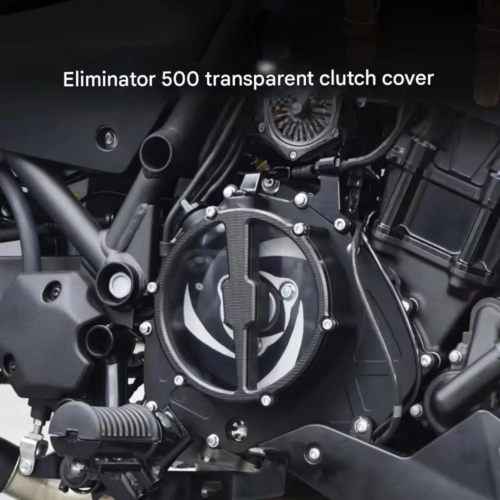 FOR Retro Durable Transparent Clutch Housing Cover Modification Part for Eliminator 500 Motorcycle Clear Cover Accessory
