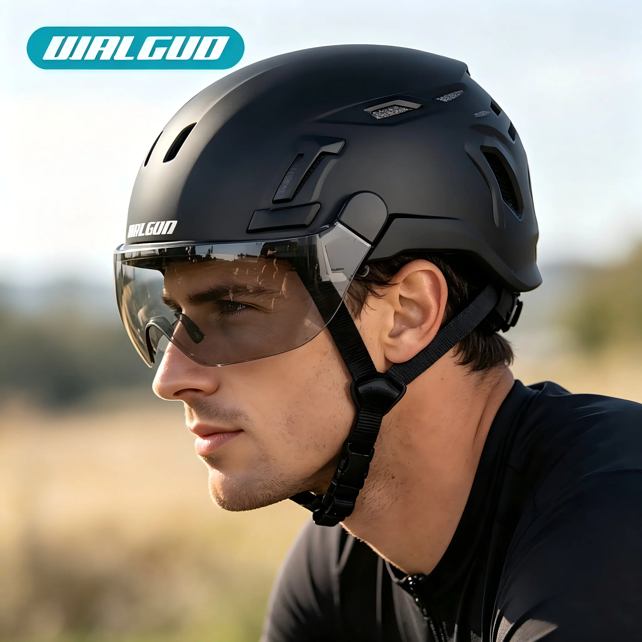 Casco de Seguridad WALGUN K202 para Trabajos de Construcción, Electricistas, Trabajos en Altura, con Visera y Protección Auditiva