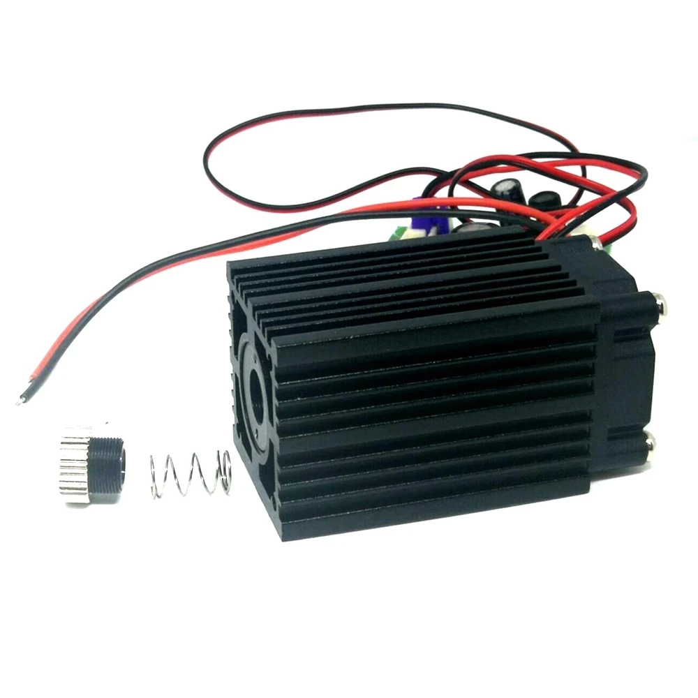 Módulo de diodo láser infrarrojo enfocable de larga duración, 850nm, 1W, 1000mw, punto/línea, 12V, ventilador de refrigeración, TTL, 33x50mm