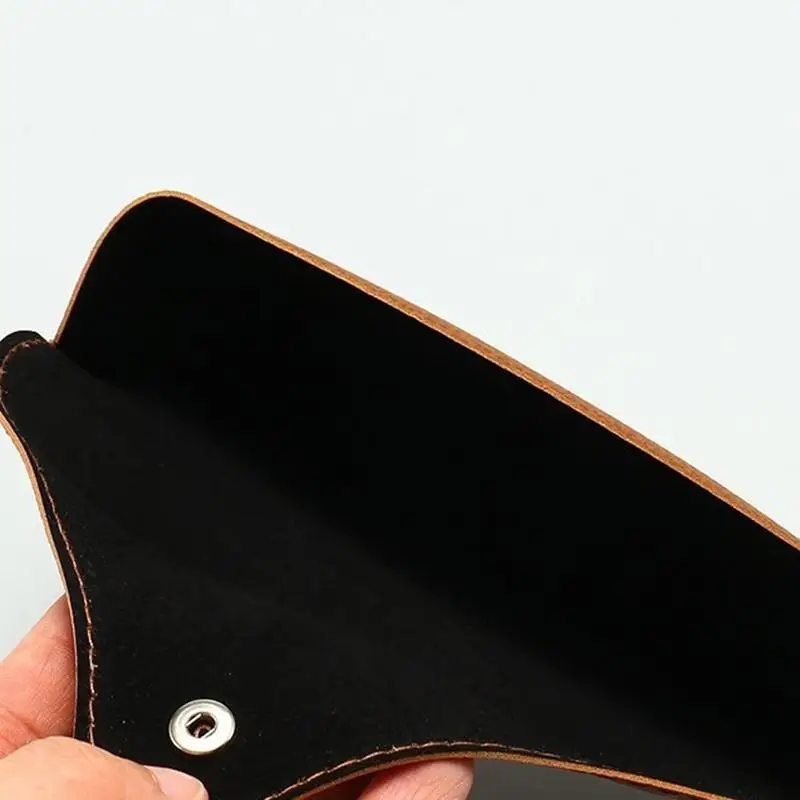 Fashion PU Leather Sunglasses Case Soft Portable Eyeglass Pouch For Men Women Luxury Designer Glasses Box Bag Protector