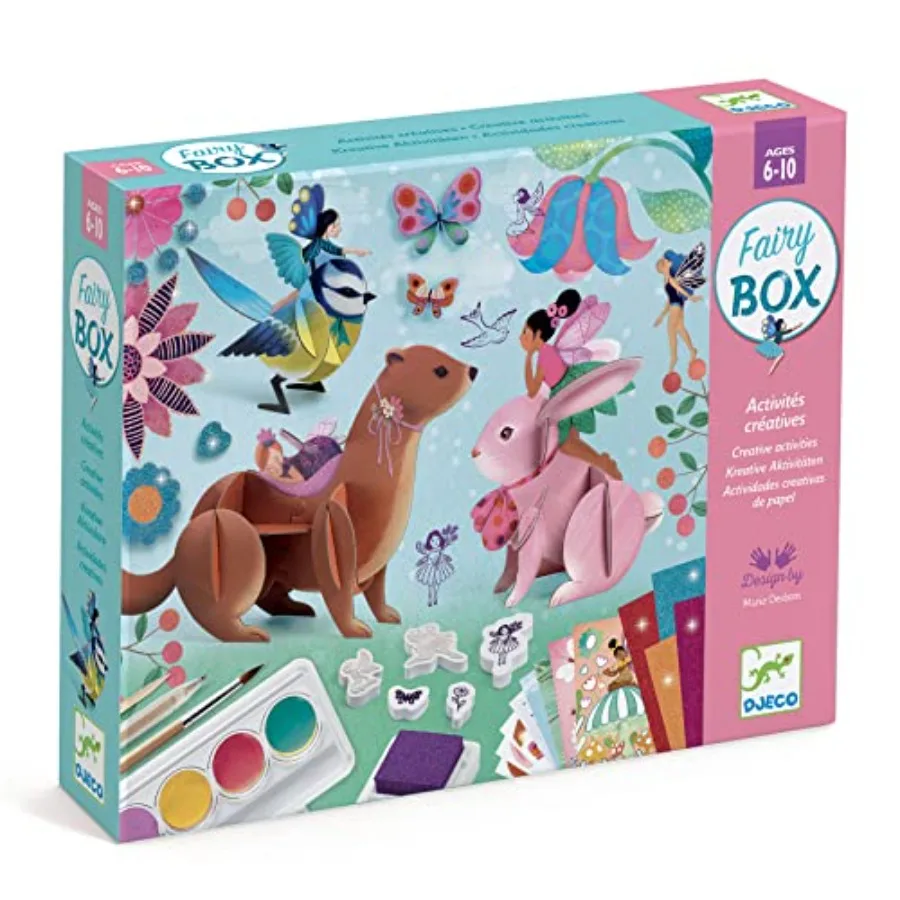 

Набор для творчества Fairy Craft Kit - рисование, раскрашивание, моделирование и многое другое для дома, школы или в качестве подарка - весело и креативно для семьи и друзей, развивающий и обучающий.