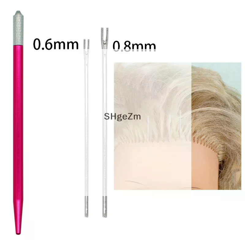 

1Pcs 0.6mm 0.8mm Rerooting Needle Doll Hair Repaint Dolls Head Reborn Hair Rooting Tools Wig Making Supplies Accessories