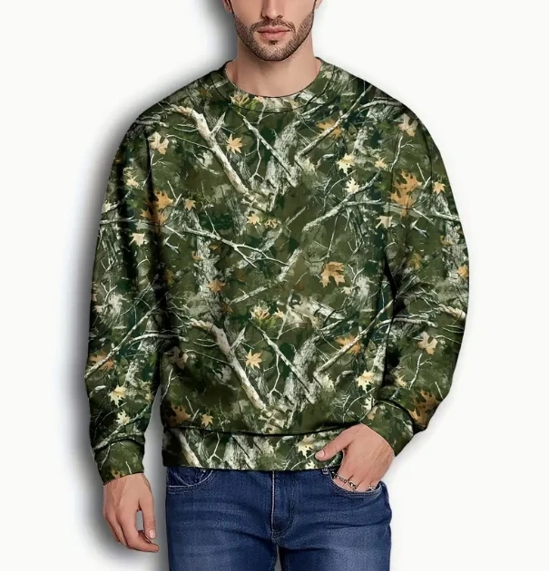 Men's Autumn Fashion Comfortable Pullover Crew Neck Sweatshirt 2025 New Top