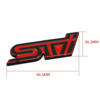 3D金屬汽車貼紙 斯巴魯翼豹力獅森林人個人化改裝 STI標誌金屬後車貼 8 最佳銷售 速霸陸標誌 - №3