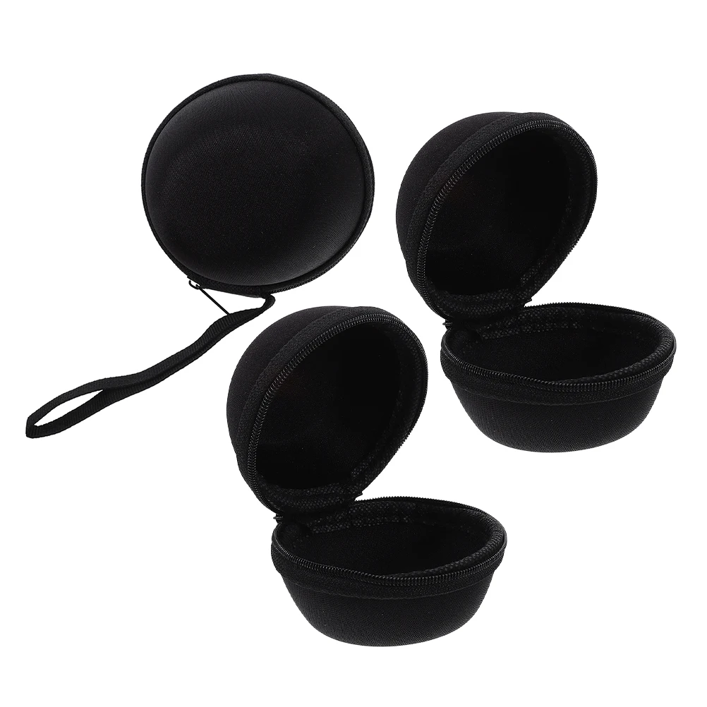 

3pcs EVA Gyro Wrist Ball Storage Bag Portable Case Lightweight Travel Pouch Durable Material Gym Equipment Organizer