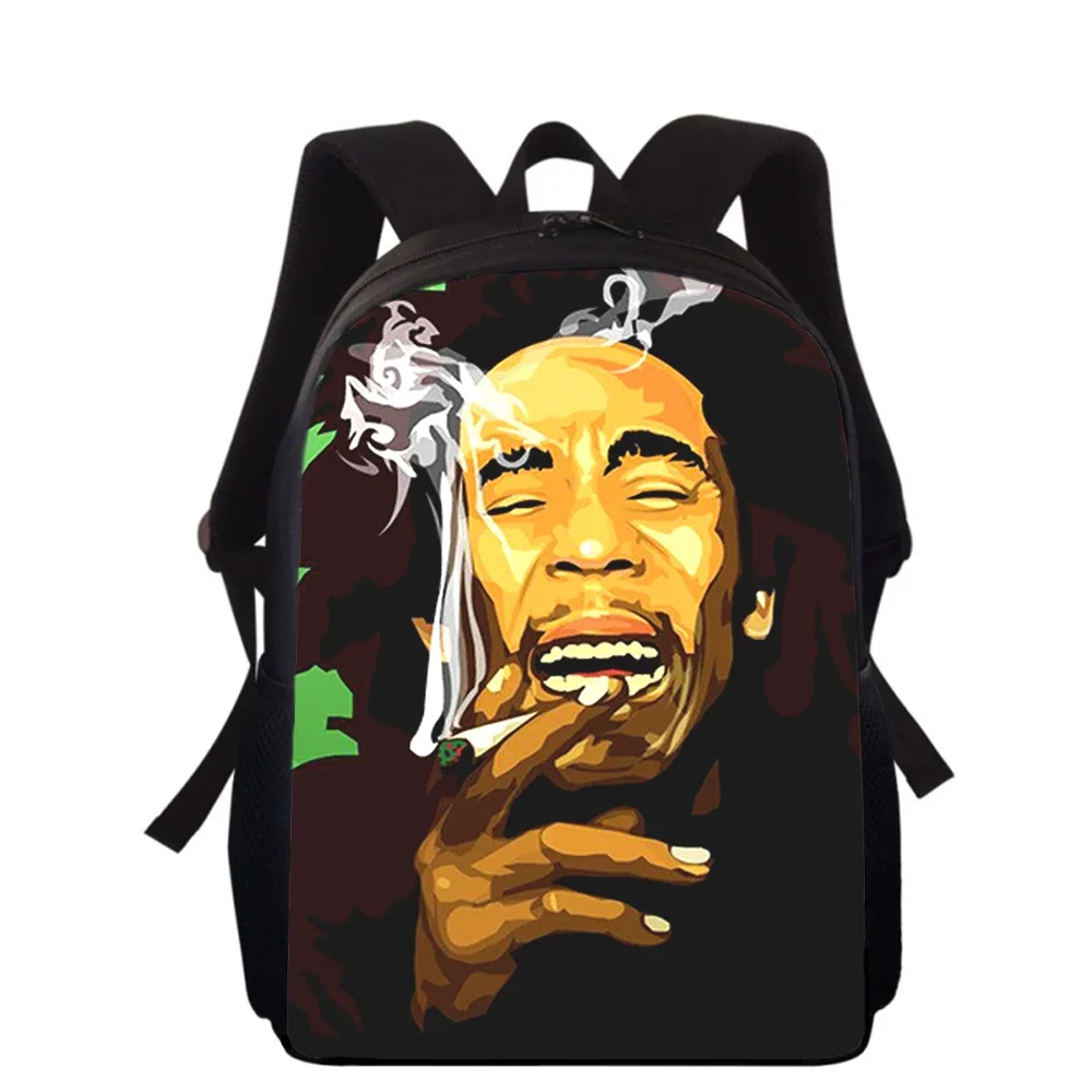 Bob Marley 15” 3D Print Kids Backpack Primary School Bags for Boys Girls Back Pack Students School Book Bags