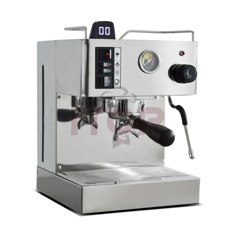 

Commercial Semi-automatic Coffee Maker Espresso Machine for Sale with Italian water pump and milk foam funtion