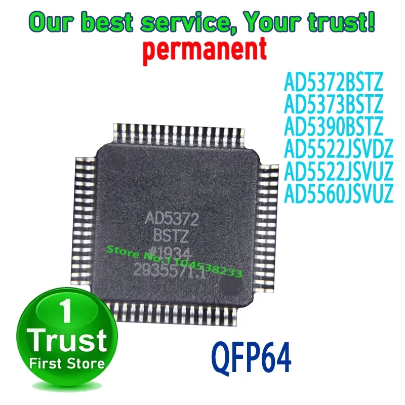 1PCS/LOT AD5372BSTZ AD5373BSTZ AD5390BSTZ AD5522JSVDZ AD5522JSVUZ AD5560JSVUZ QFP64 NEW and Original in Stock