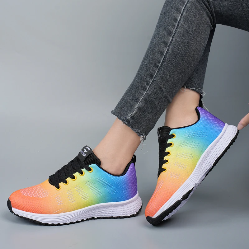 Women Sports Shoes for Women 2023 Casual Tennis Shoes Breathable Walking Mesh Platform Running Shoes Sneakers Female Footwear