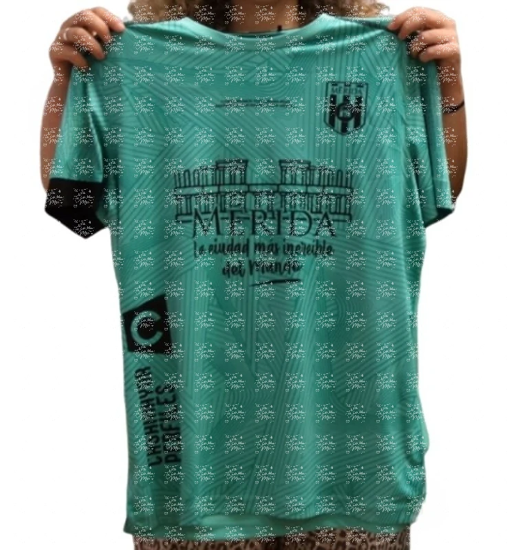 AD MERida 2025/2026 ملابس رياضية، زي كرة القدم، طباعة رقمية ثلاثية الأبعاد سريعة الجفاف للرجال والنساء، الوالدين والطفل