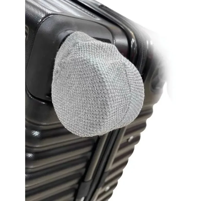 4 Pcs Luggage Wheel Cover Multi Purpose Knit Wheel Cover Can Be Used for Luggage Wheels Round Door Handles Office Chair Wheels