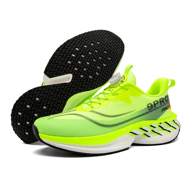 

Новые кроссовки для бега и марафонского спорта, сетчатая ткань с настоящей карбоновой пластиной, мужская и женская походная обувь 2025 года, мужская