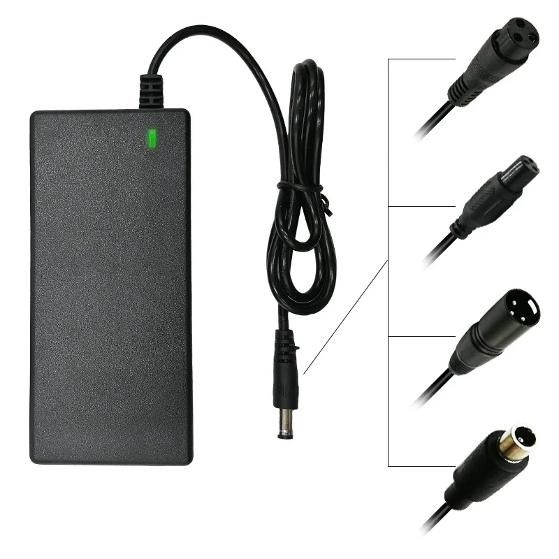 42V 2A Lithium Battery Charger 42V 2A 5-plug DC Power Adapter AC100-240V US/EU Plug Battery Adapter For Scooter Balanced Vehicle image 2