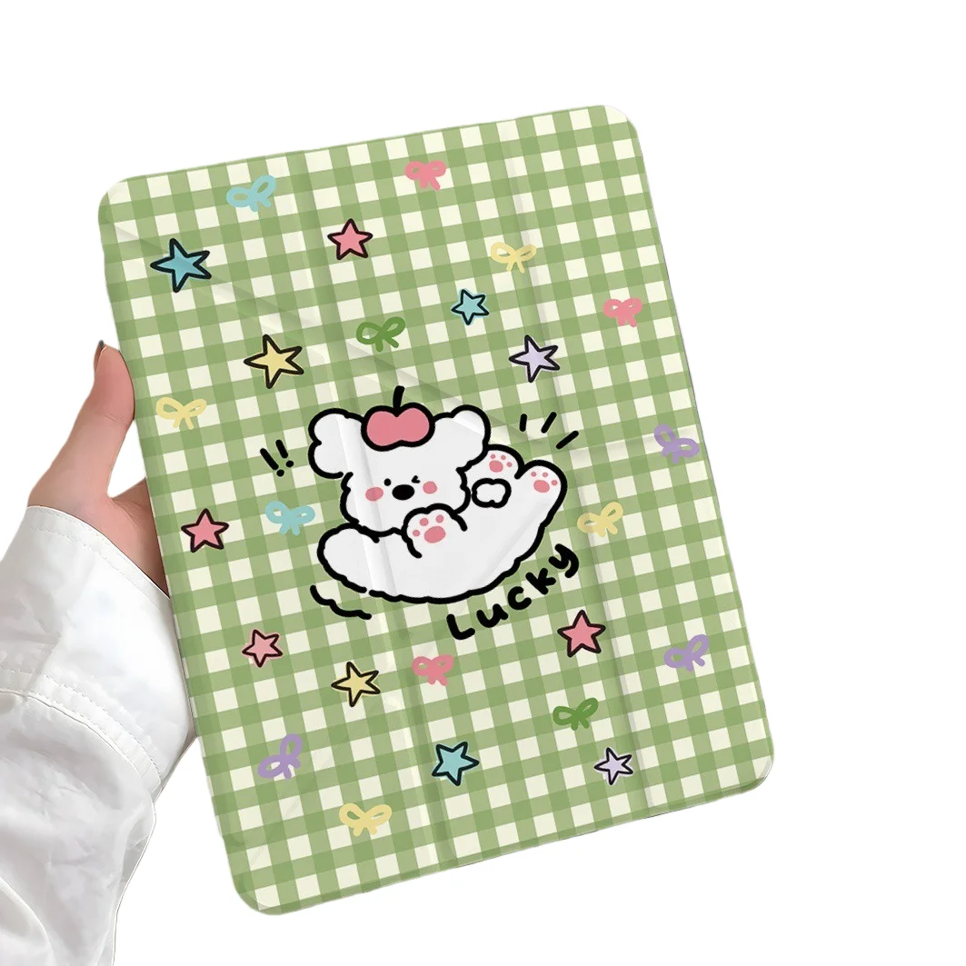 

Чехол для планшета Lucky Puppy Pen Slot для Mini 7 6 iPad Pro 2024 2022 2021 2020 2019 2018 2017 11 10 9 8 7 6 5 Air7 6 5 4 3 2 1 Cover