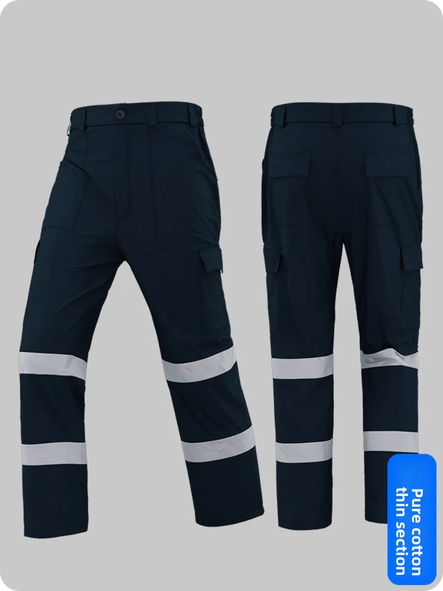 novas-calcas-de-trabalho-masculinas-100-algodao-azul-marinho-2026-verao-calcas-de-trabalho-de-alta-elasticidade-com-multiplos-bolsos-e-faixas-refletivas