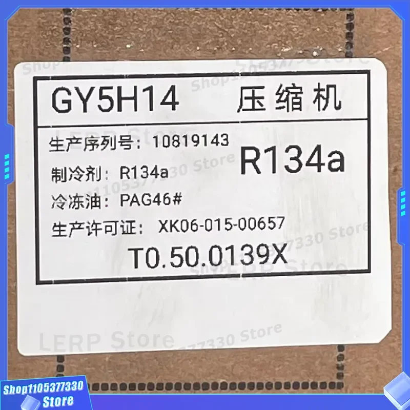 GY5H14 PAG46 R134a Air Conditioner Compressor for Construction Machinery Spare Parts T0.50.0139X with 1 Year Warranty